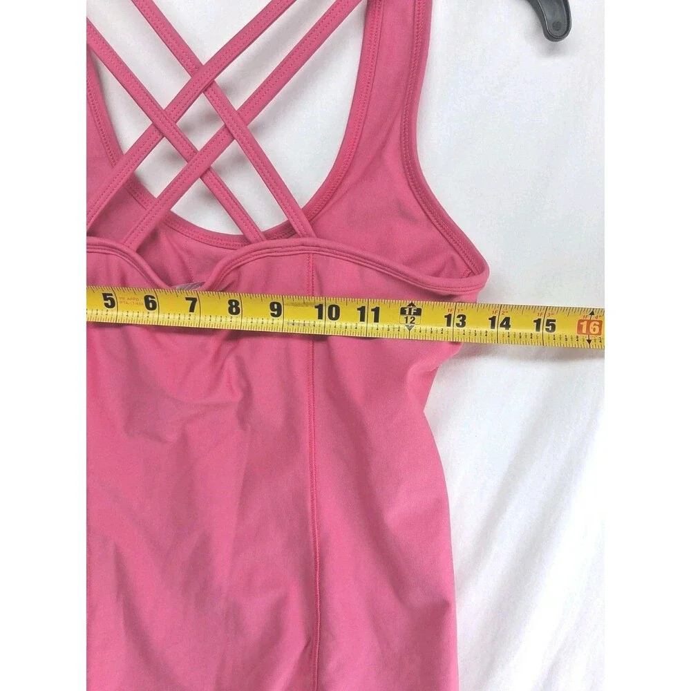 Lot Of 2 Tankini Top Athleisure Swim Women Small Pink Summer Workout Gym Running